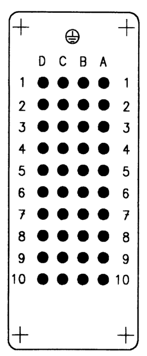 C146D; Stifteinsatz 40-polig; Crimp