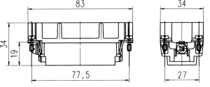 C146D; Stifteinsatz 40-polig; Crimp