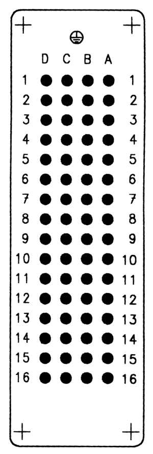 C146D; Male Insert 64 Pole; Crimp