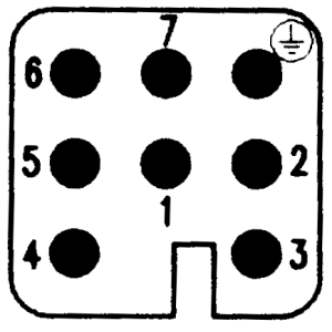 C146D; Stifteinsatz 7-polig; Crimp