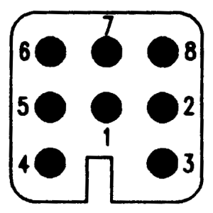 C146D; Male Insert 8 Pole; Crimp