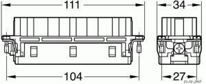 C146E; Socket Insert 46 Pole; Crimp