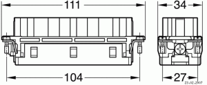 C146E; Buchseneinsatz 46-polig; Crimp