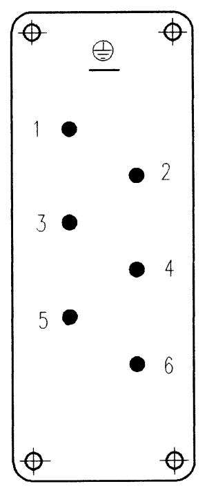 C146E; Buchseneinsatz 6-polig; Schraubanschluss