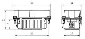 C146E; Stifteinsatz 10-polig; Crimp