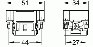 C146E; Male Insert 10 Pole; Crimp