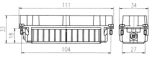 C146E; Stifteinsatz 24-polig; Crimp
