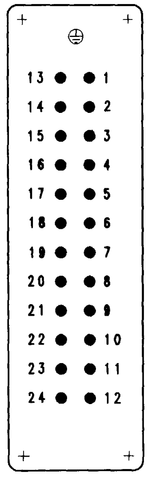 C146E; Male Insert 24 Pole; Crimp