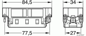C146E; Male Insert 32 Pole; Crimp
