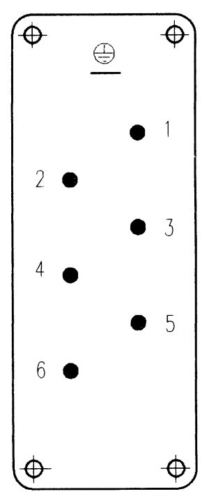 C146E; Stifteinsatz 6-polig; Schraubanschluss