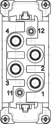 C146K; Socket Insert 6 Pole; Screw
