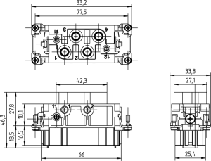 C146K; Socket Insert 6 Pole; Screw