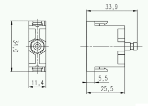 C146M; Stiftmodul 1-polig; Crimp