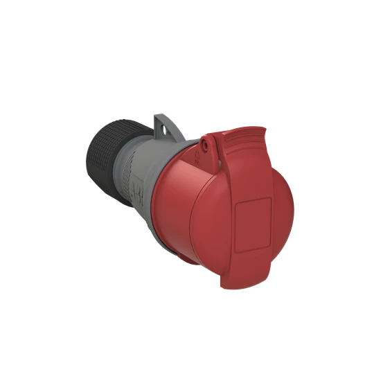 2CMA102023R1000 ABB Prise industrielle Amphenol, facile et sûre, IP44, montage sur câble rouge, 3P + N + T, 16 A, 415 V