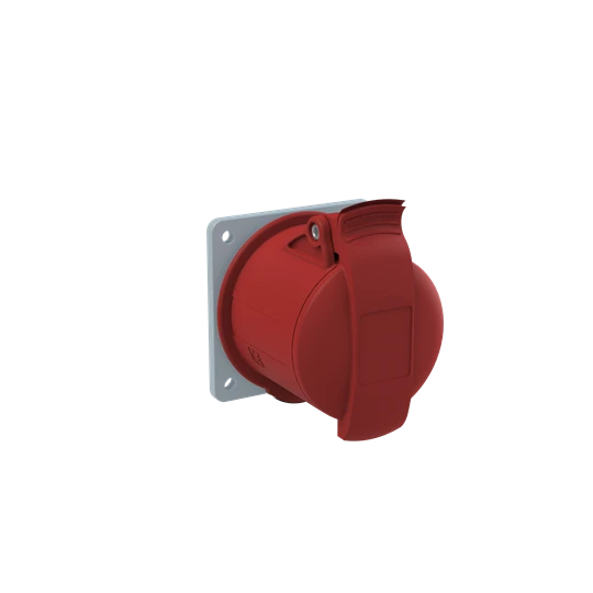 2CMA193259R1000 ABB 432RU6 Pistorasia, paneeliasennus, 6h, 32A, IP44, yhtenäinen laippa, suora, 3P+N+E