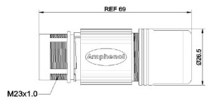 Kupplungsstecker; Schraub; 2+PE+1+4 Hybrid; Crimpen; 11-14,5mm; IP67