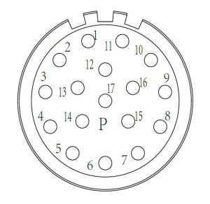 Kabelsteckverbinder; Schraub; 17 Pol; P; 11-15mm; IP67