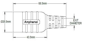 FlexGrip Cable Strain Relief; M23B; 11,5-12,5mm; IP67