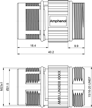 Kupplungsstecker; 5-polig; Schraubverschluss; gerade; IP67