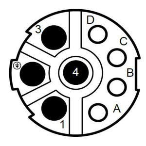 Male Coupling Plug; Checkmate; 4+4 Layout; 11-14,5mm; IP67