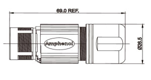 Male Coupling Plug; Checkmate; 4+4 Layout; 11-14,5mm; IP67