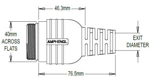 FlexGrip Kabelzugentlastung; M40; 17,5-18,5mm; IP67